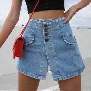 urban outfitters BDG denim high rise skort